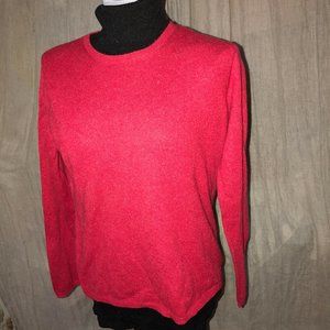 100% cashmere christmas cinnamon red sweater